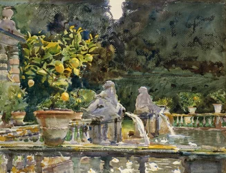 Villa di Marlia, Lucca- Szökőkút
